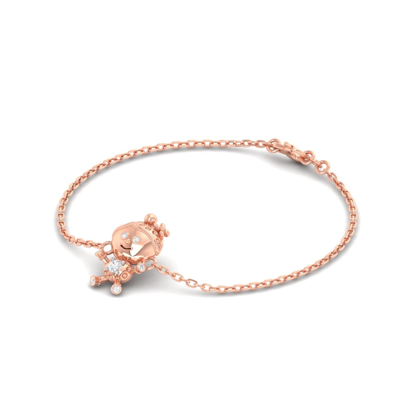 Cartoon Gold Diamond Baby Bracelet