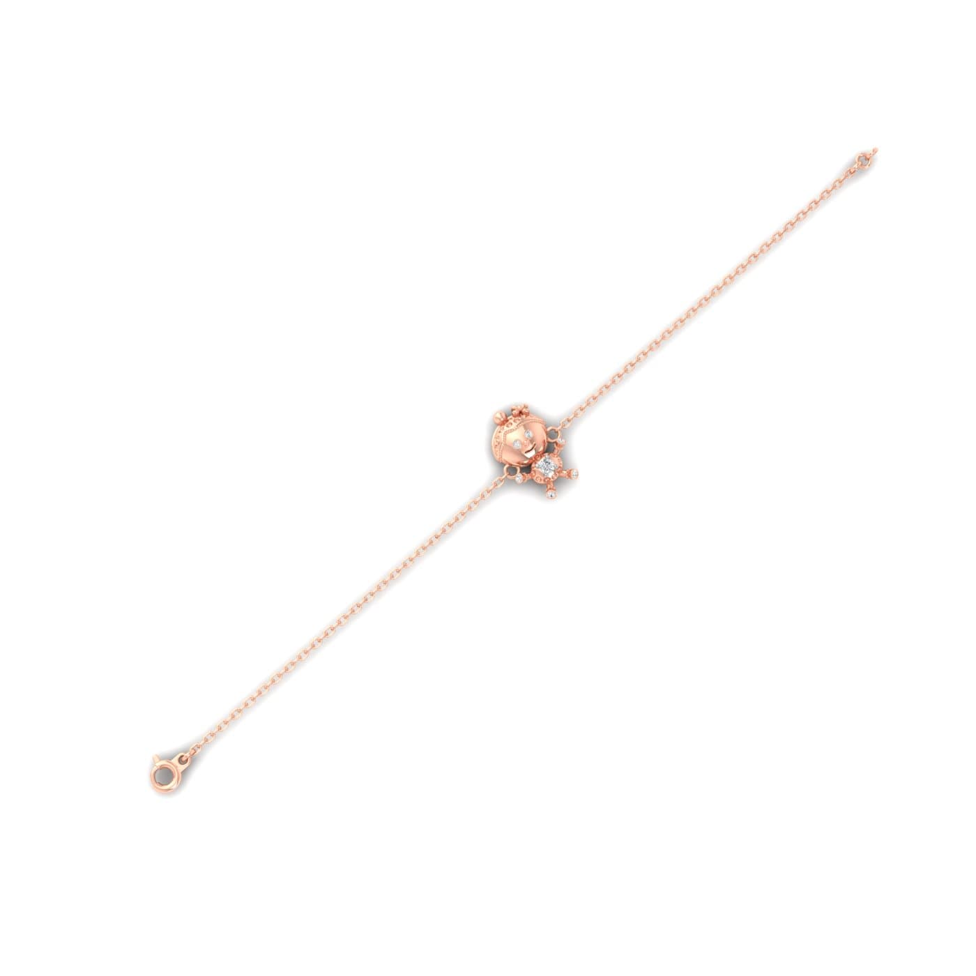 Cartoon Gold Diamond Baby Bracelet