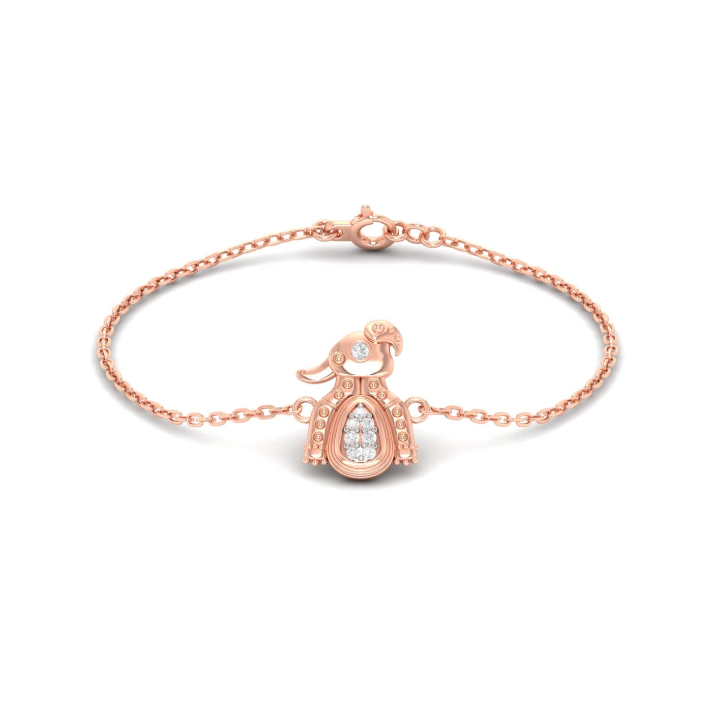 Ducky Diamond Kids Gold Bracelet