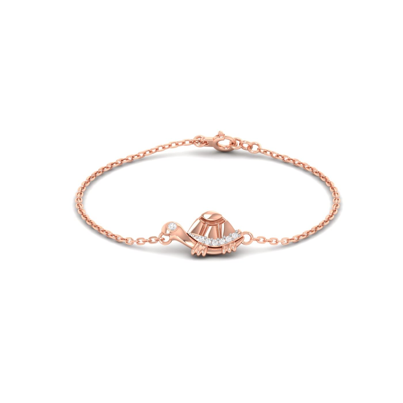 Cute Tortoise Kids Gold Bracelet