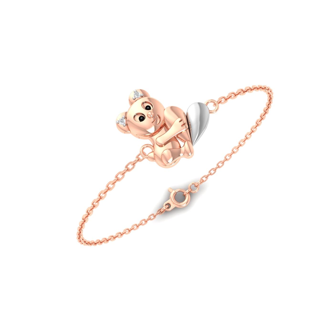 Baby Bear Diamond Gold Bracelet