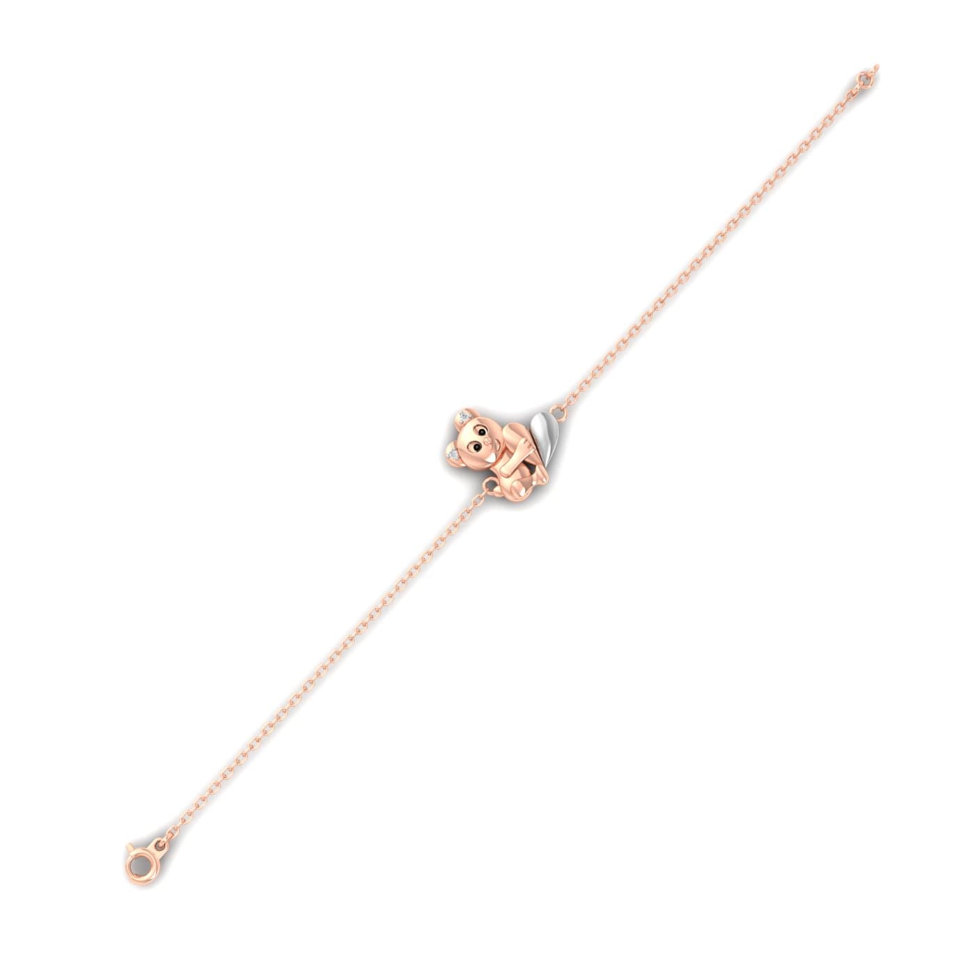 Baby Bear Diamond Gold Bracelet