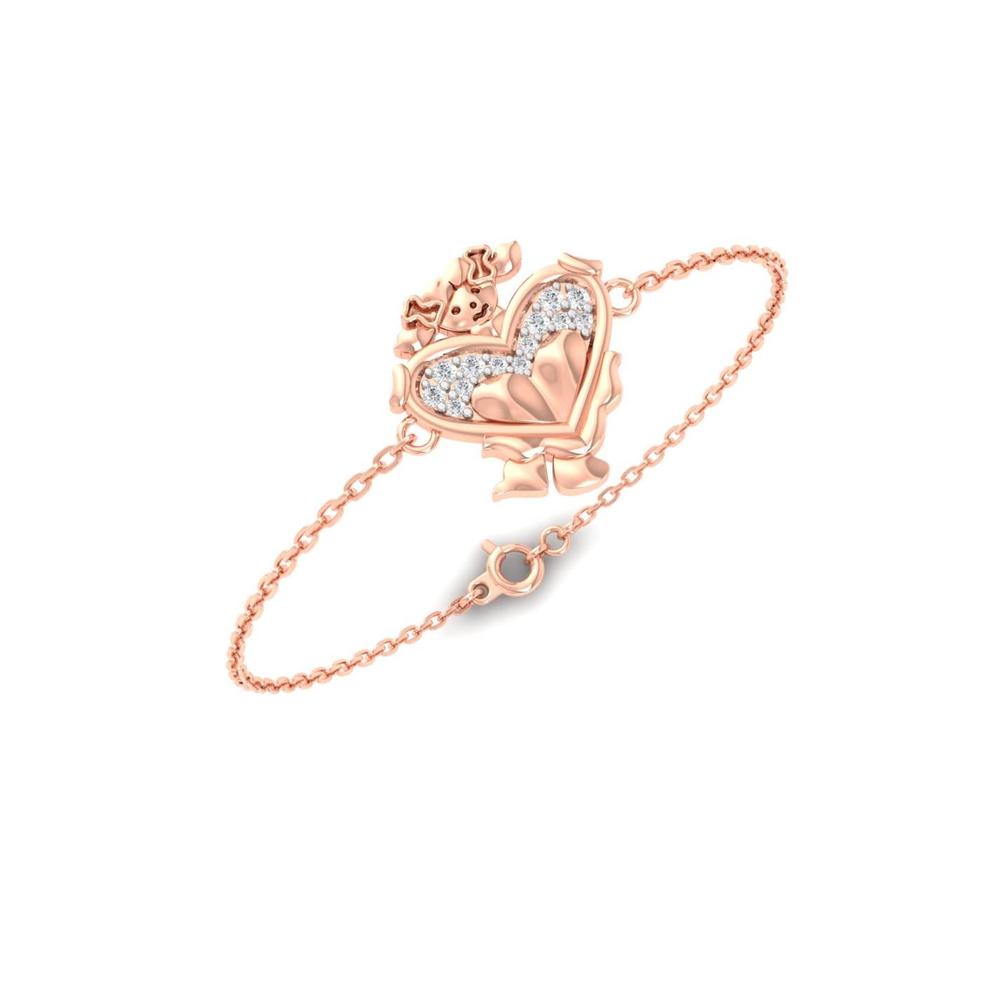 Baby Girl Heart Gold Bracelet