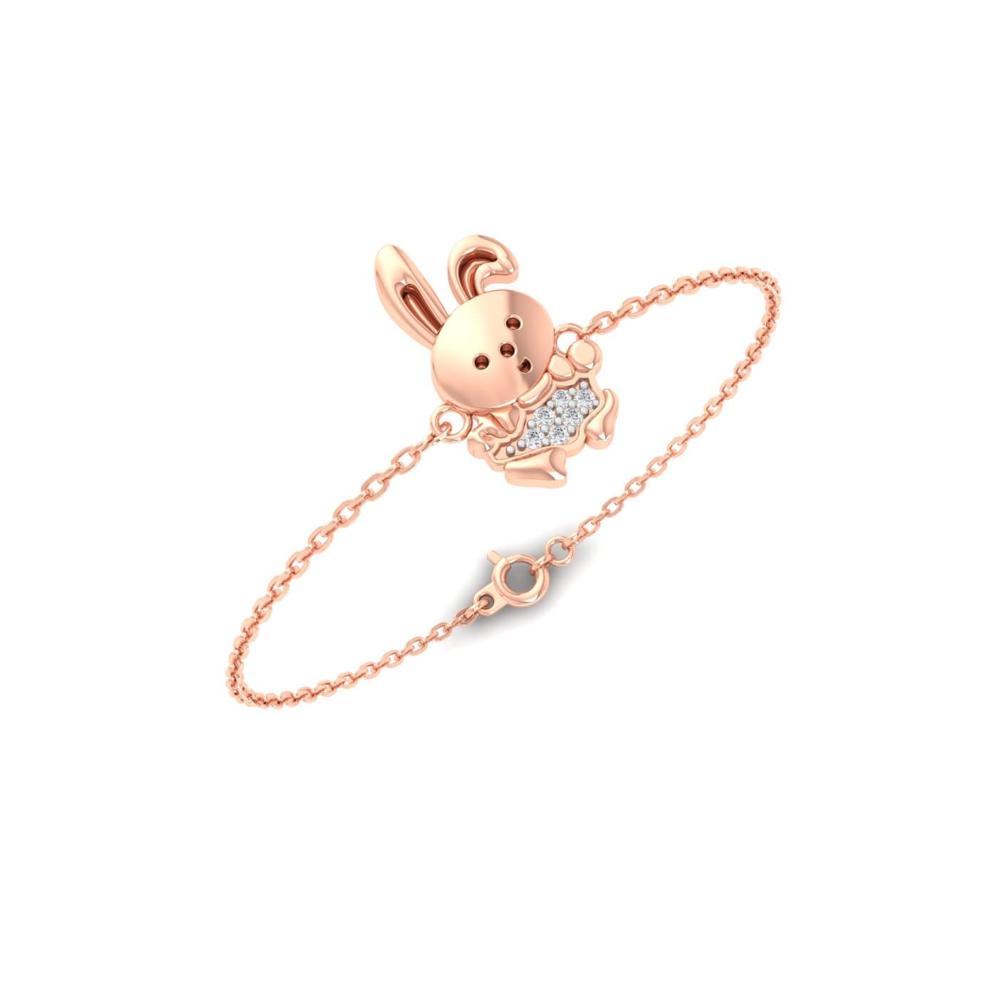 Cutie Bunny Gold Bracelet