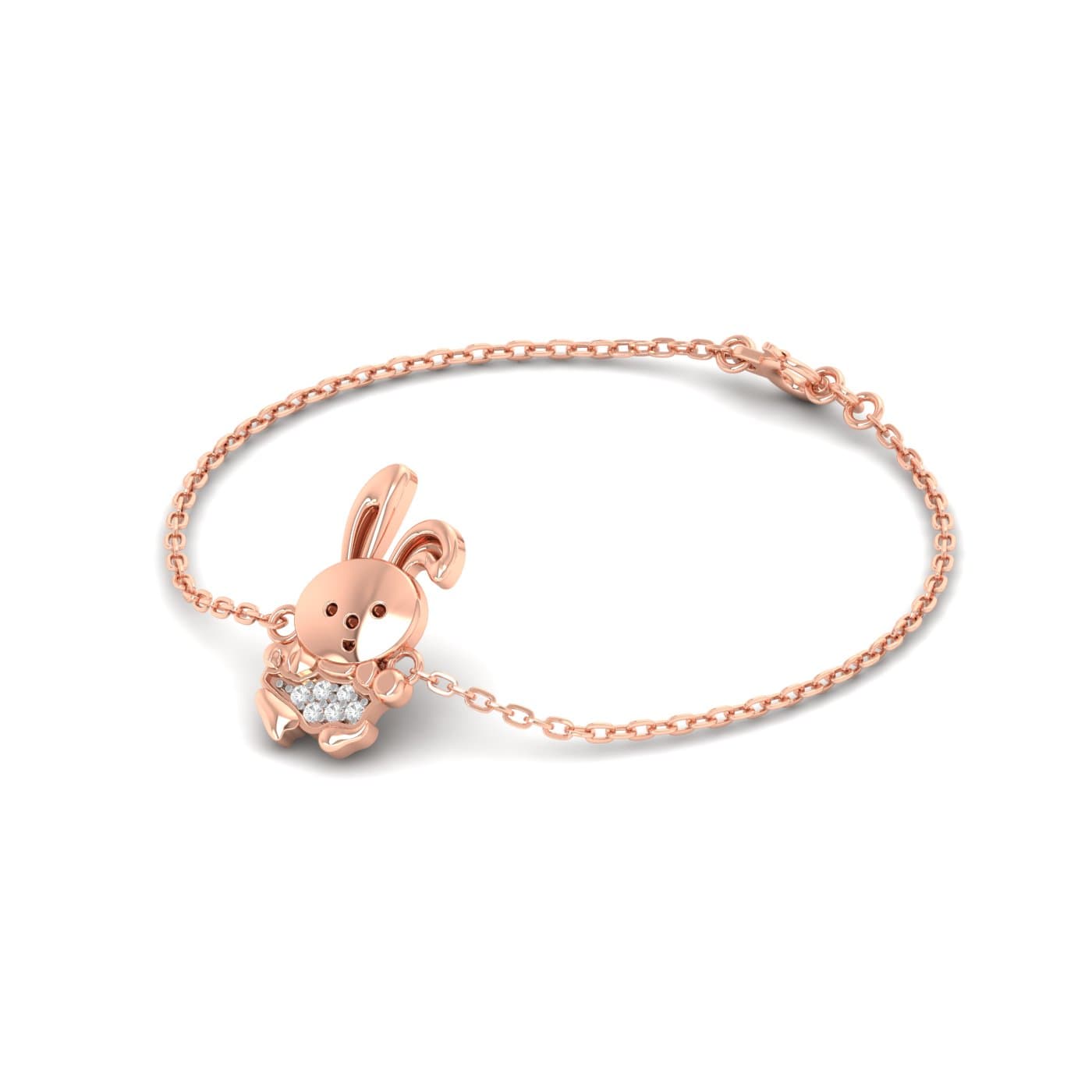 Cutie Bunny Gold Bracelet