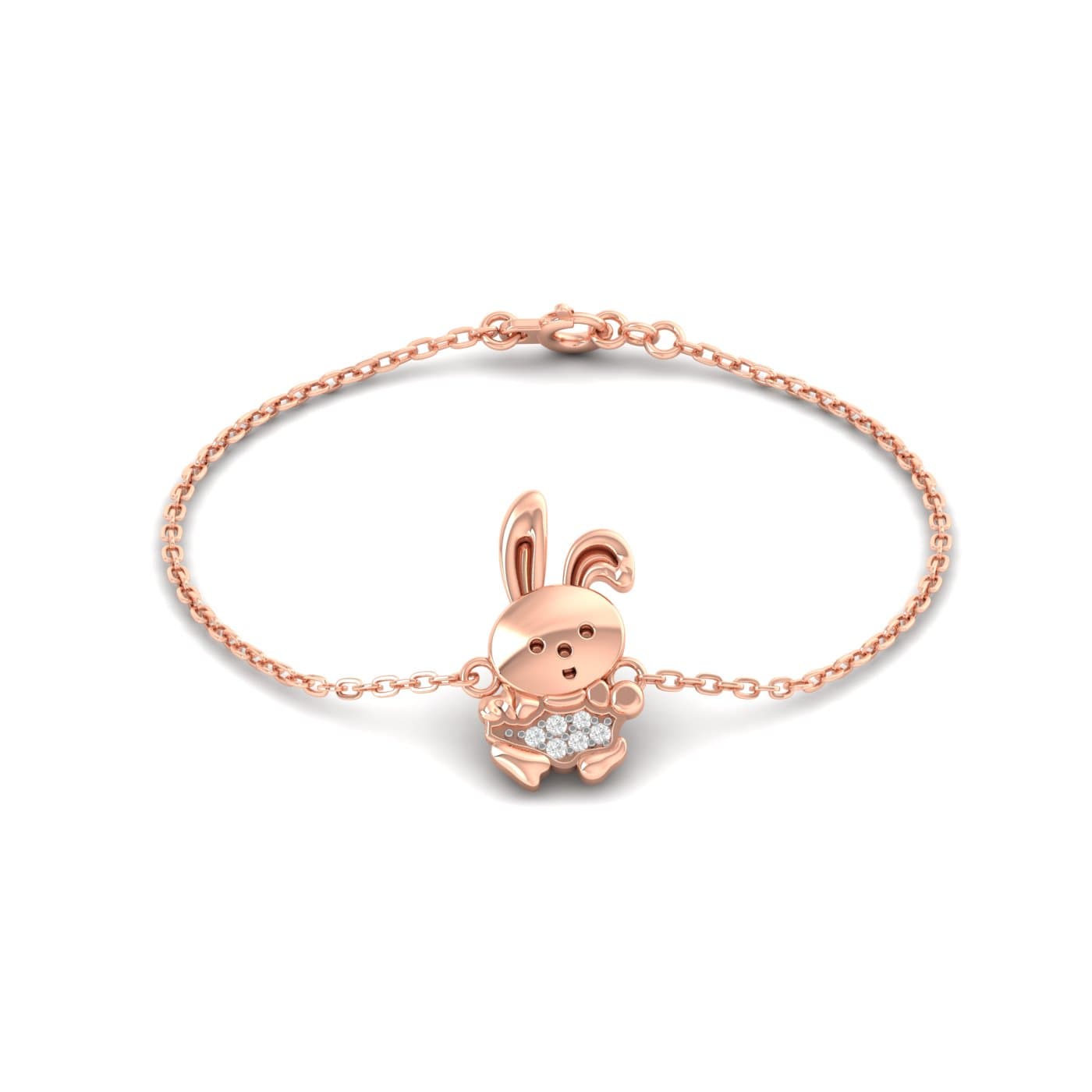 Cutie Bunny Gold Bracelet