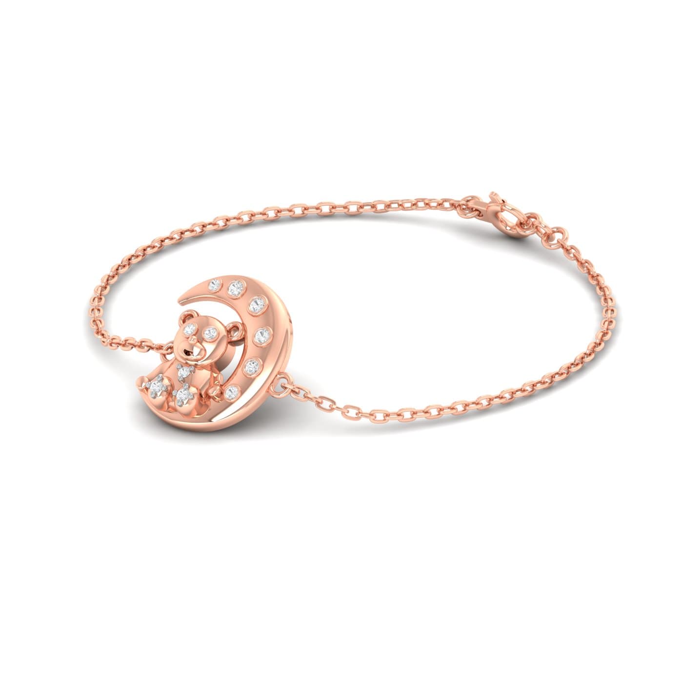 Moon Teddy Kids Gold Bracelet