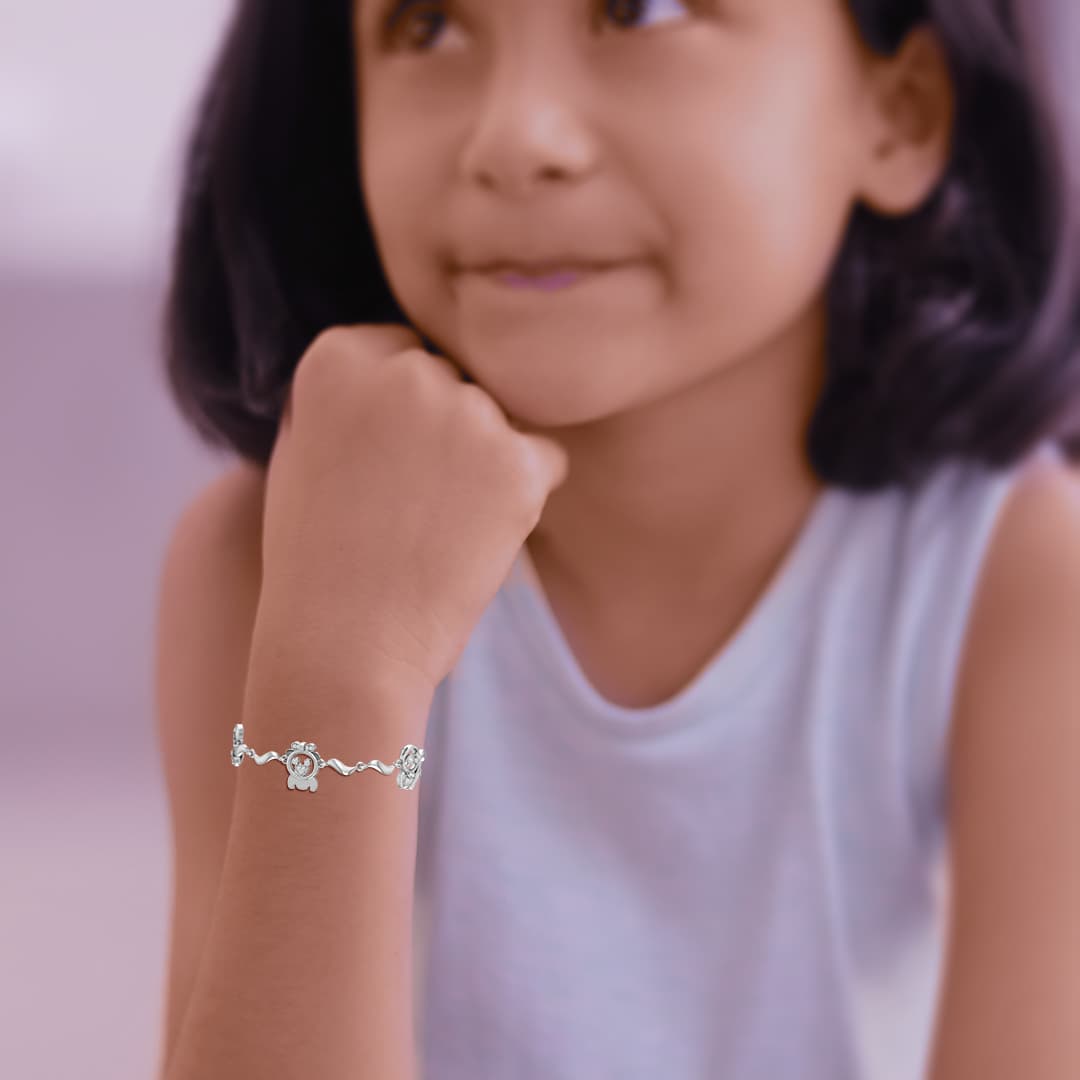 Baby Bear Charm Gold Bracelet