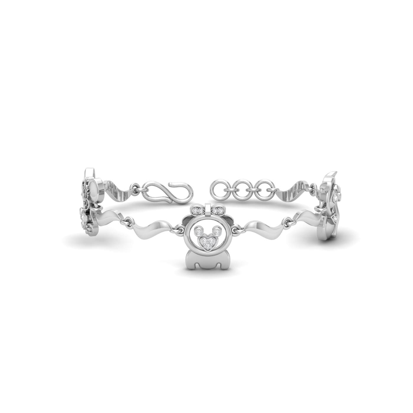 Baby Bear Charm Gold Bracelet