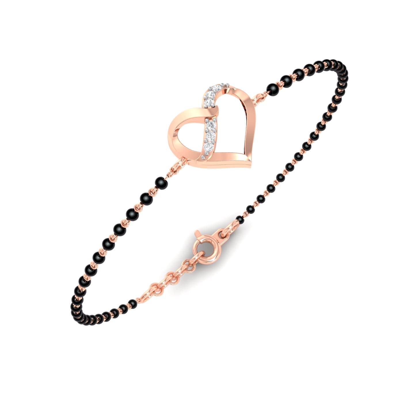 Heart Shape Mangalsutra Bracelet