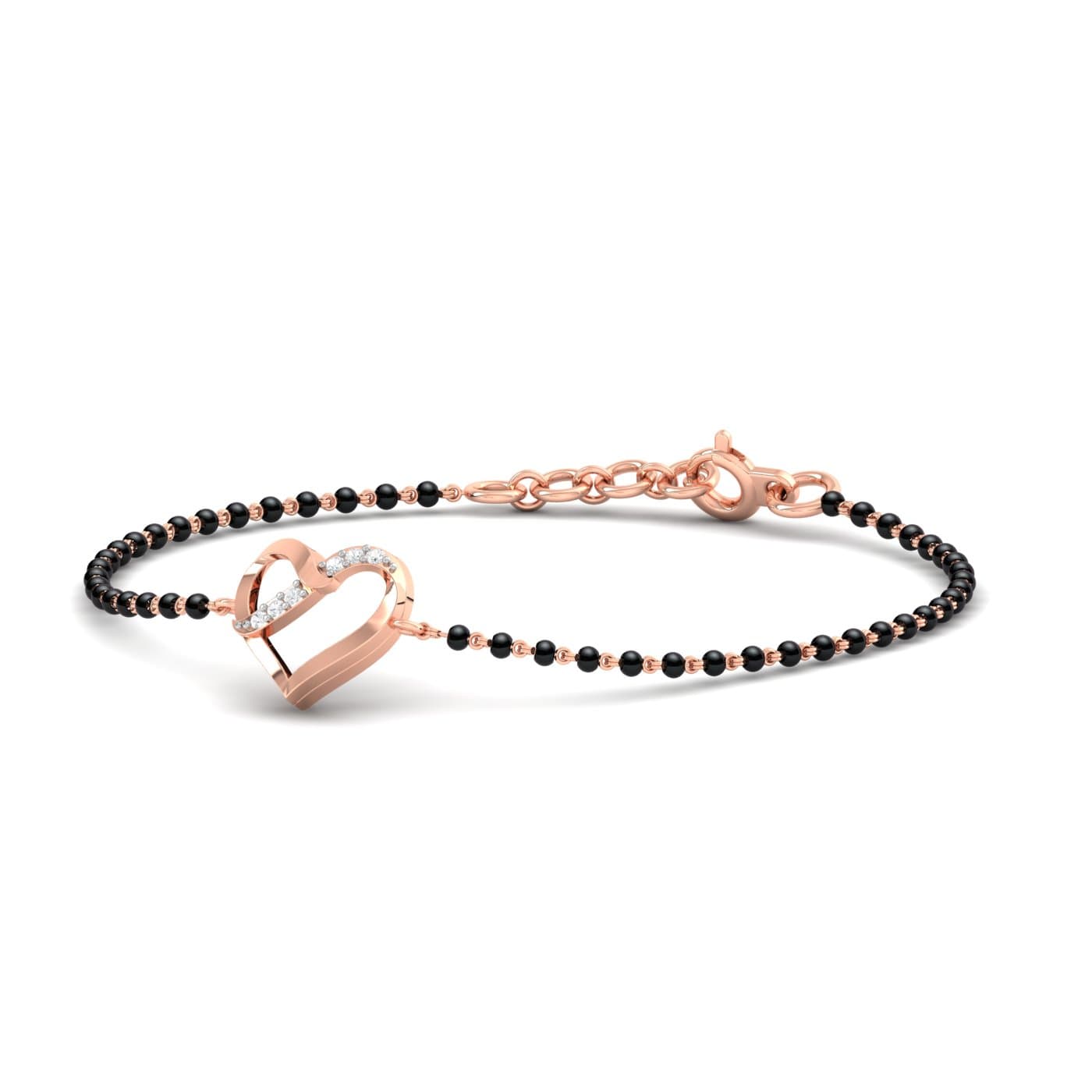 Heart Shape Mangalsutra Bracelet