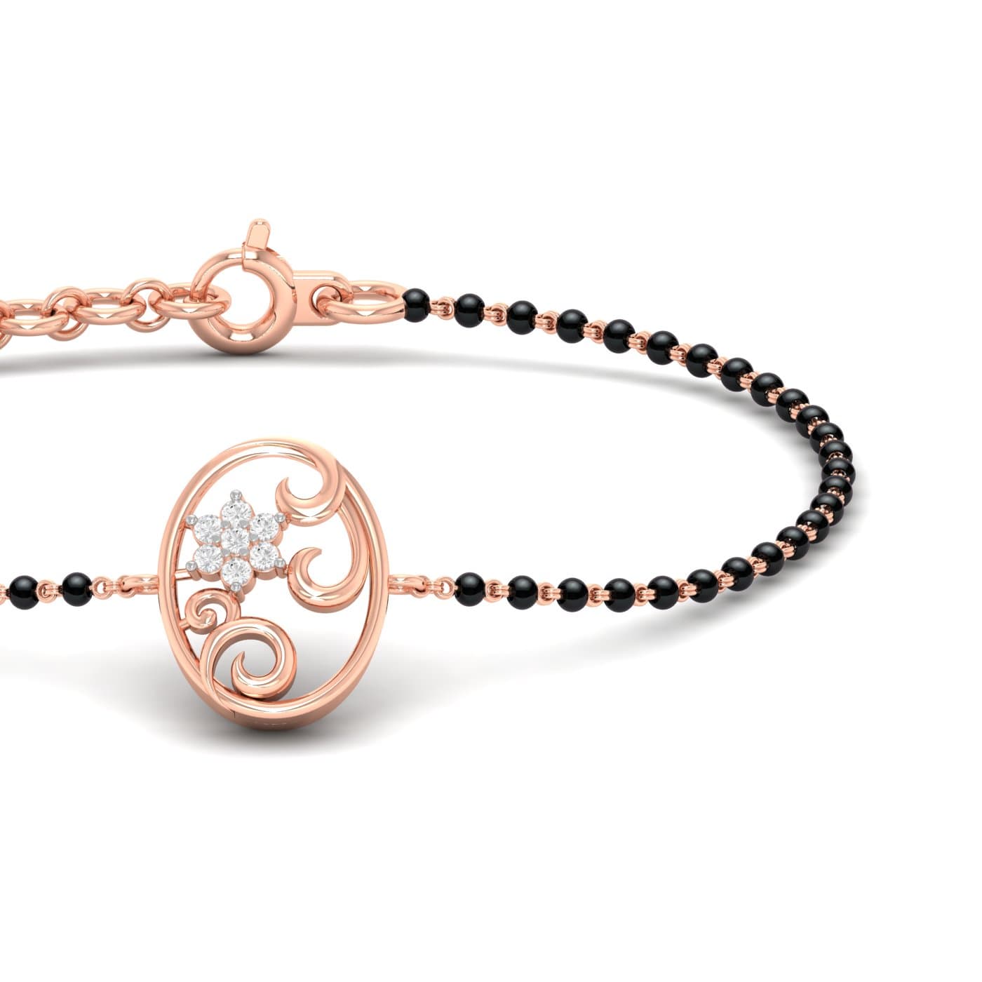 Oval Bloom Mangalsutra Bracelet