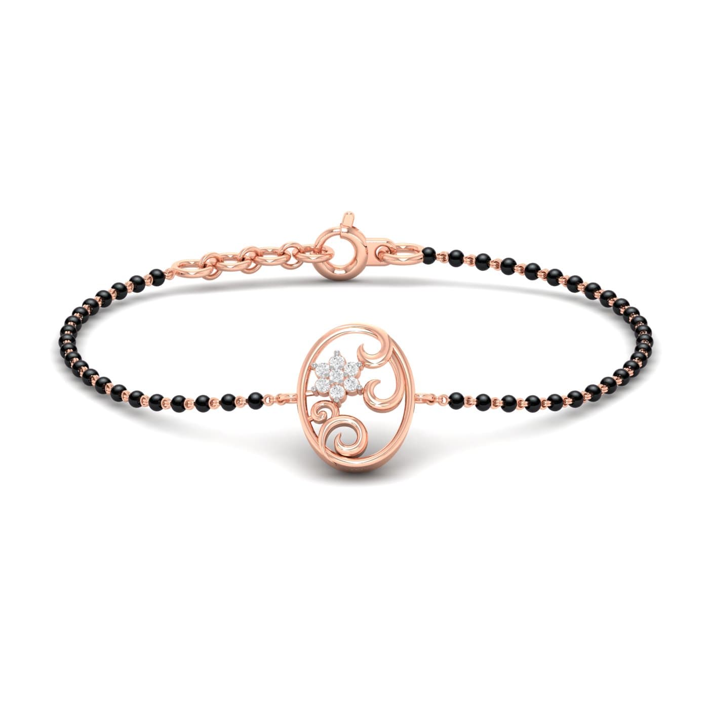 Oval Bloom Mangalsutra Bracelet