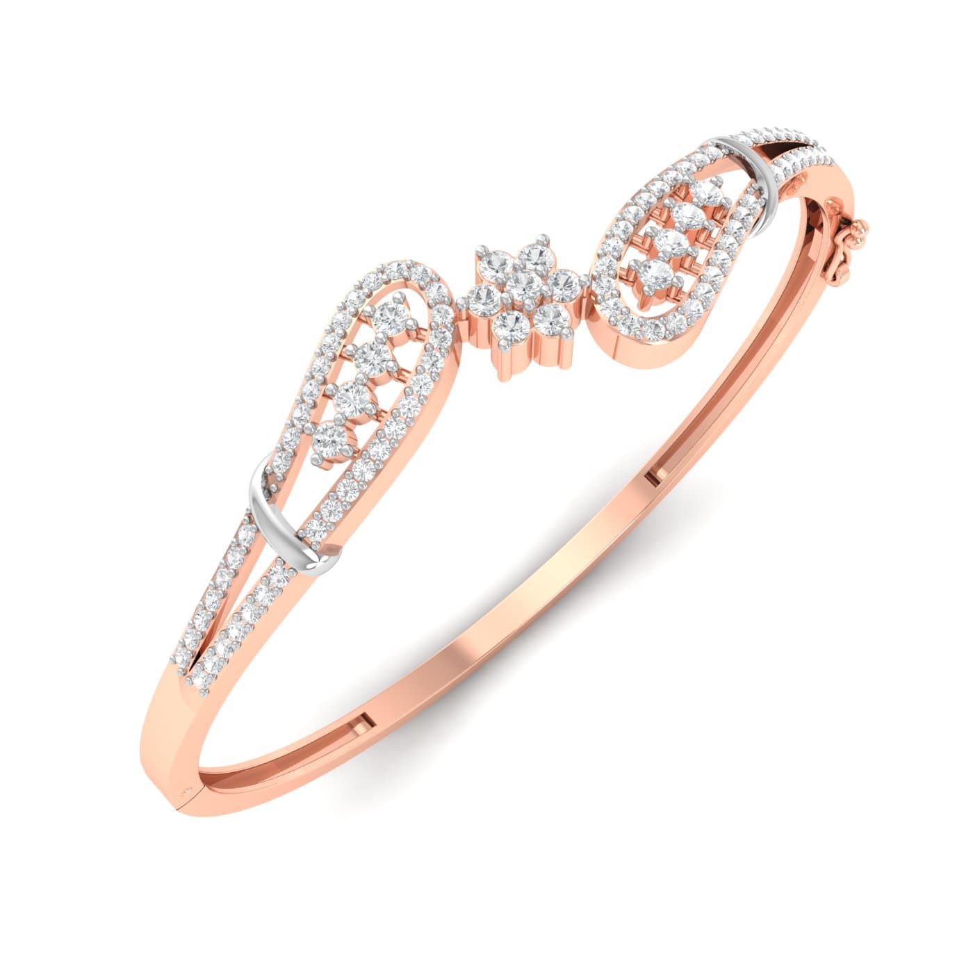 Oval Leaf Diamond Bracelet
