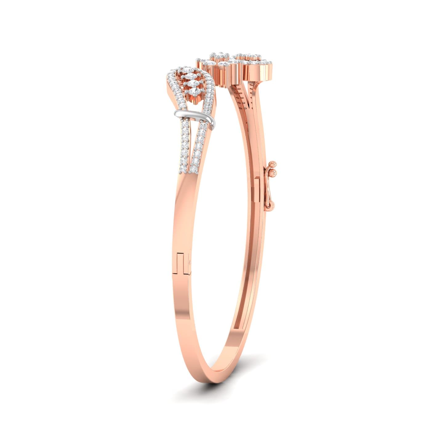 Oval Leaf Diamond Bracelet