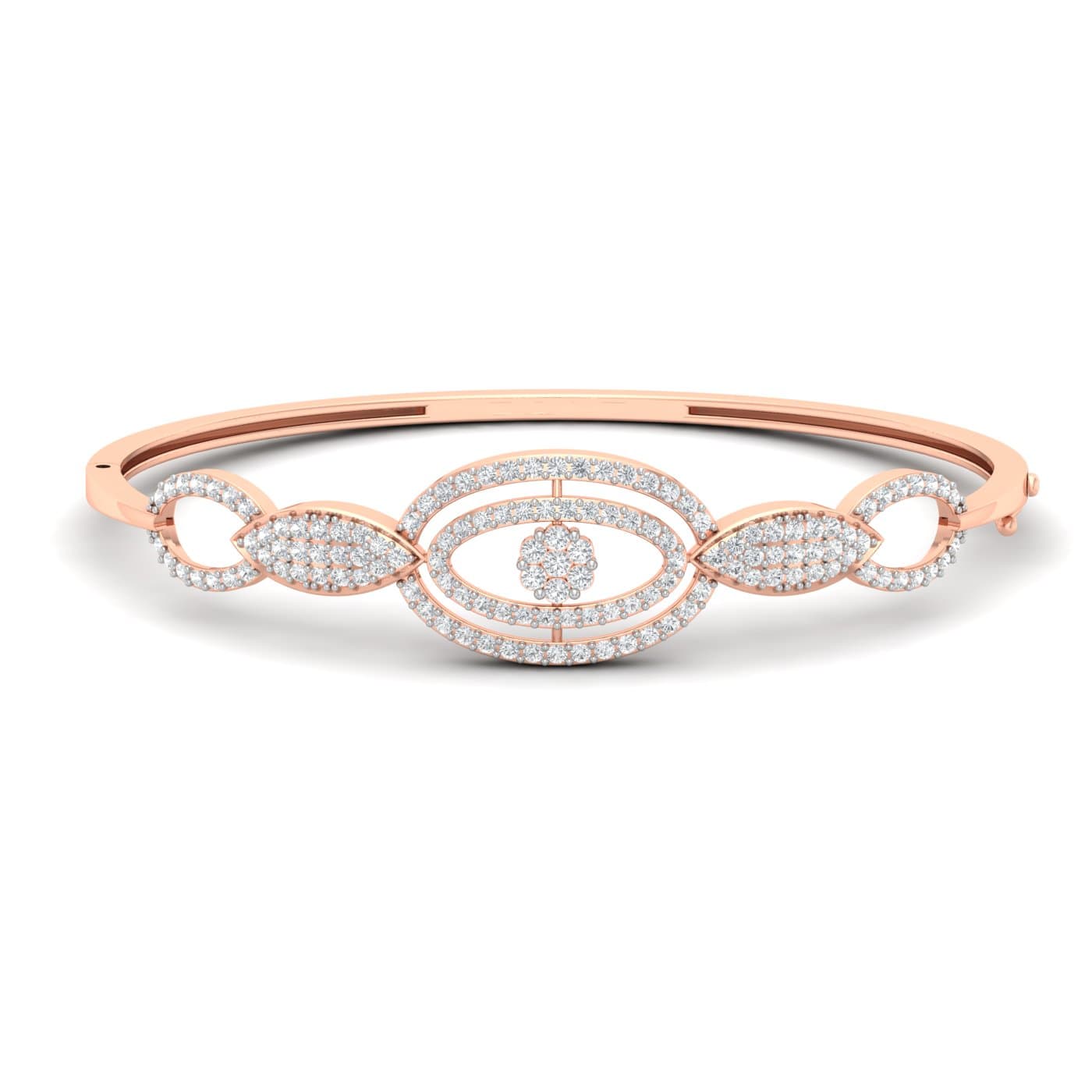Oval Petal Diamond Bracelet