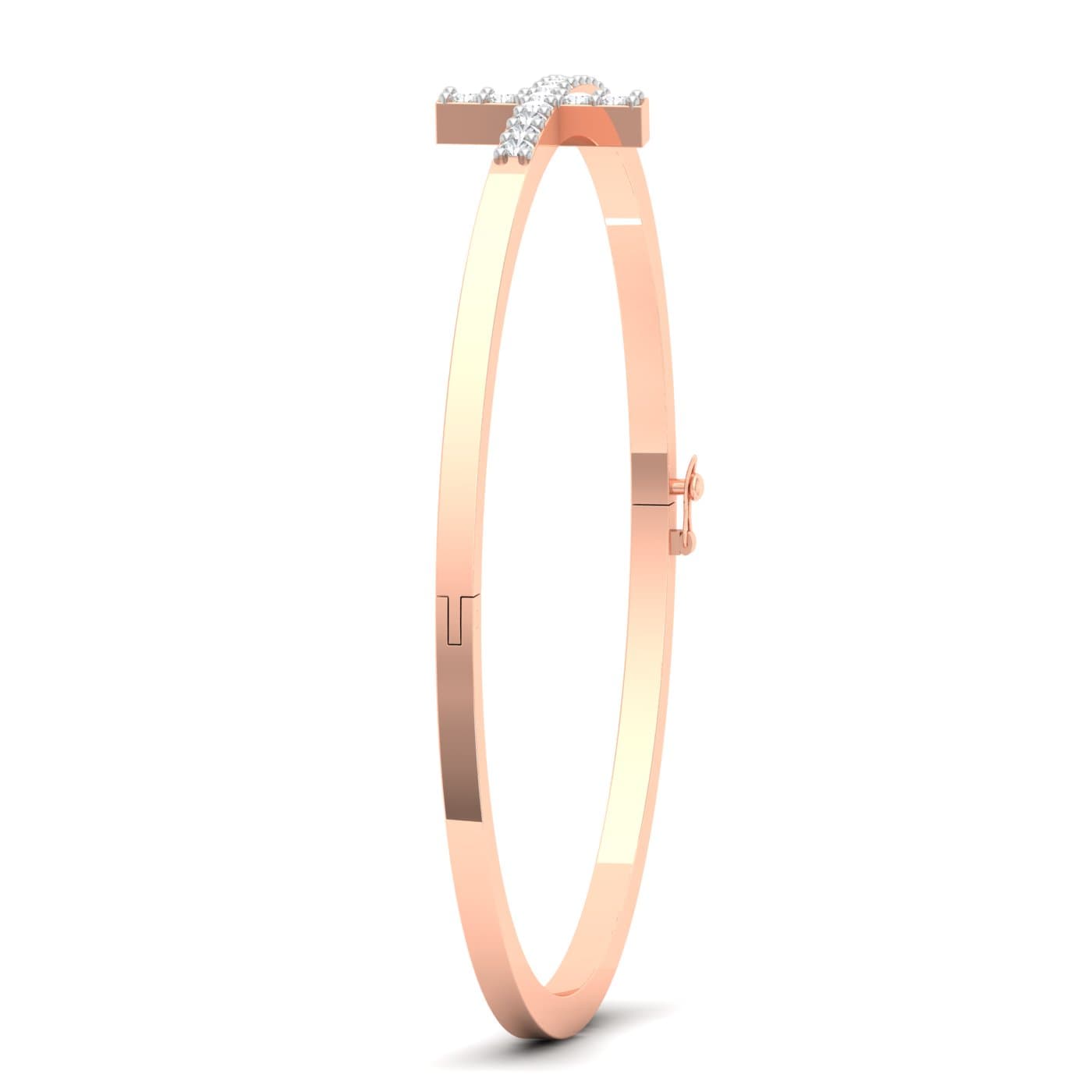 Cross Contemprory Diamond Bracelet