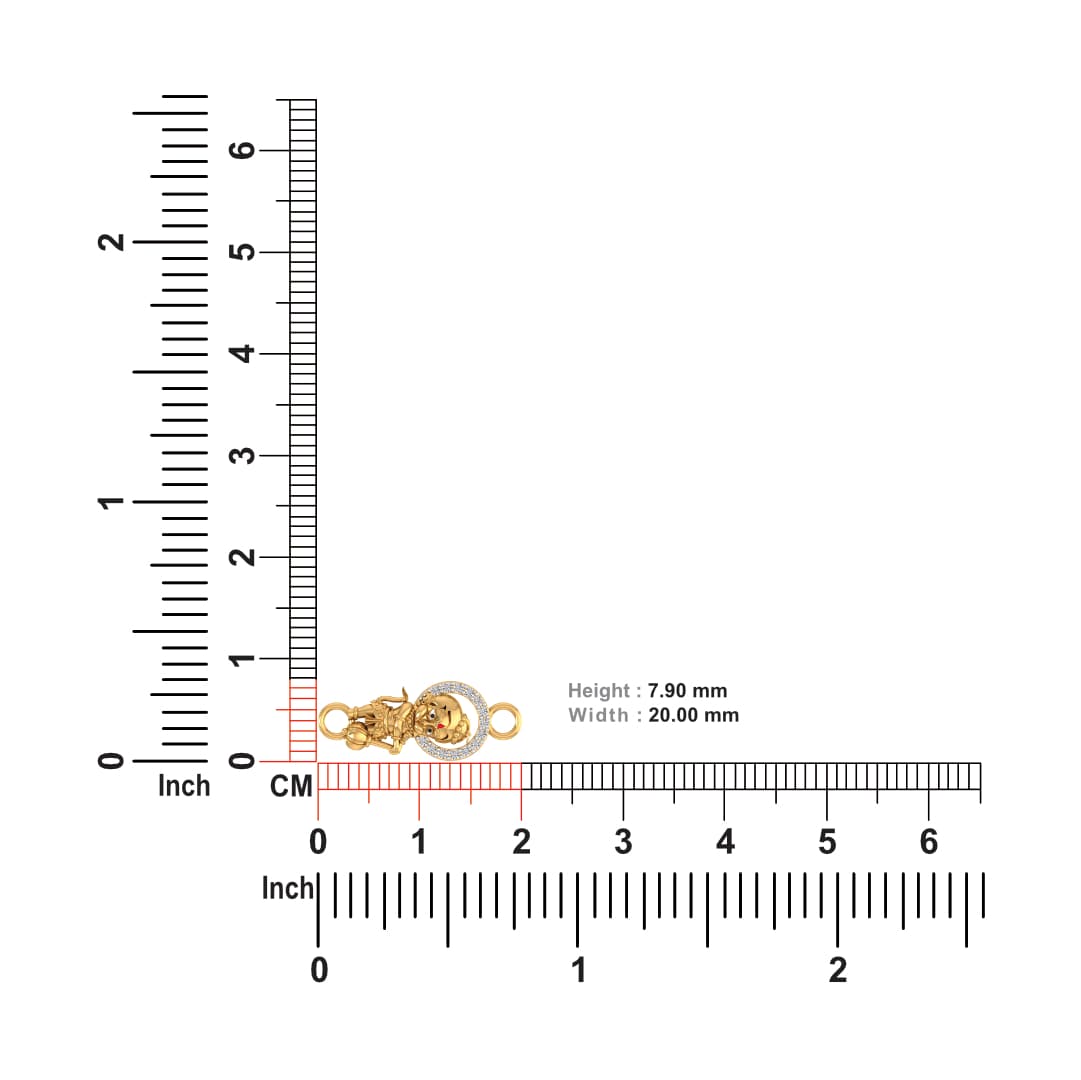 Bal Hanuman Gold Rakhi