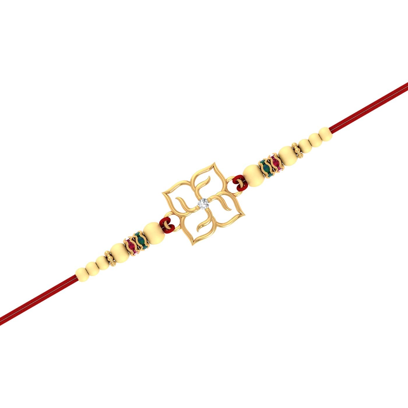 Swastik Gold Rakhi