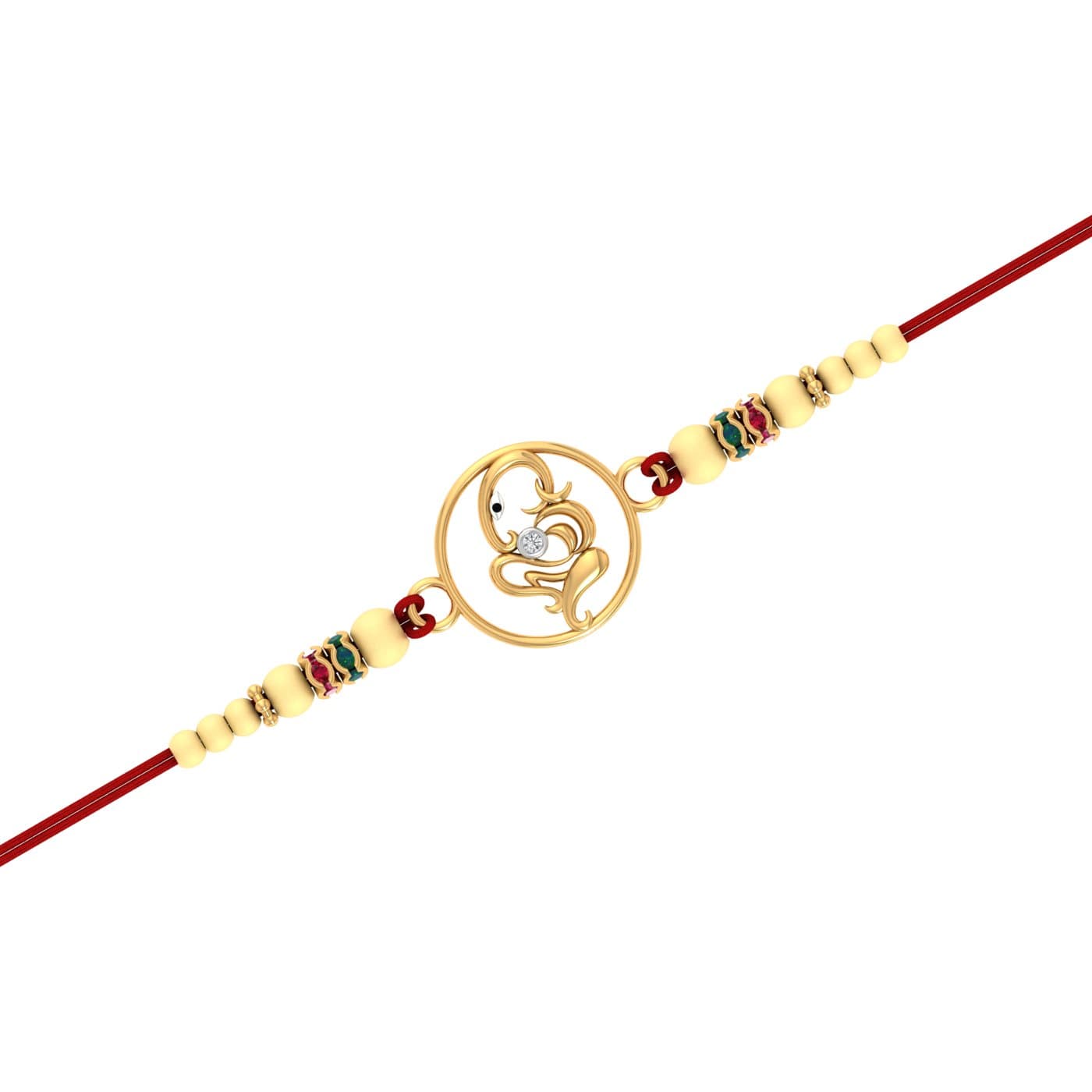 Om Ganesh Gold Rakhi
