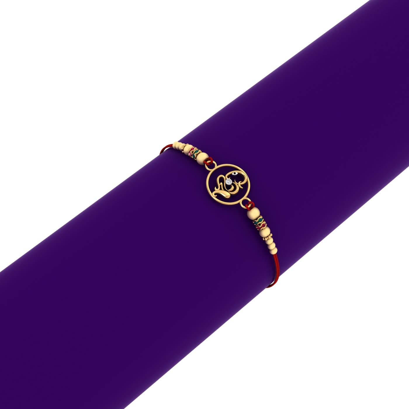 Om Ganesh Gold Rakhi