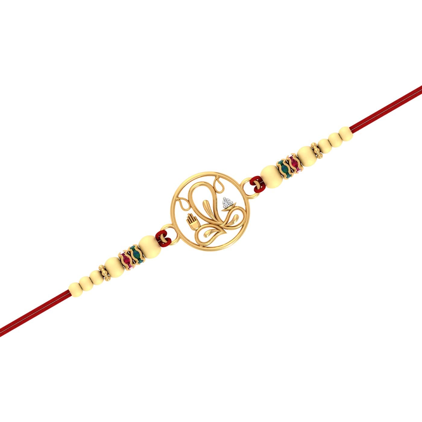 Ganpati Gold Rakhi