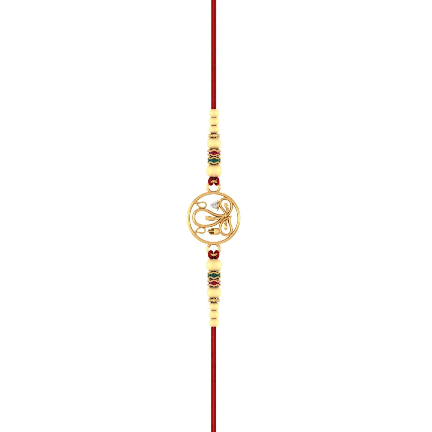 Ganpati Gold Rakhi