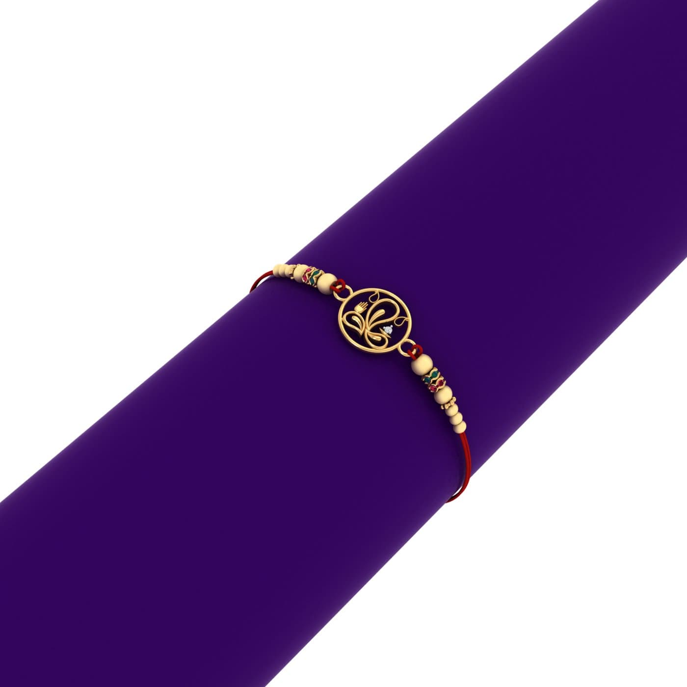 Ganpati Gold Rakhi