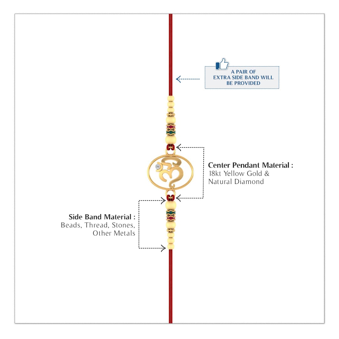 Omandand Gold Rakhi