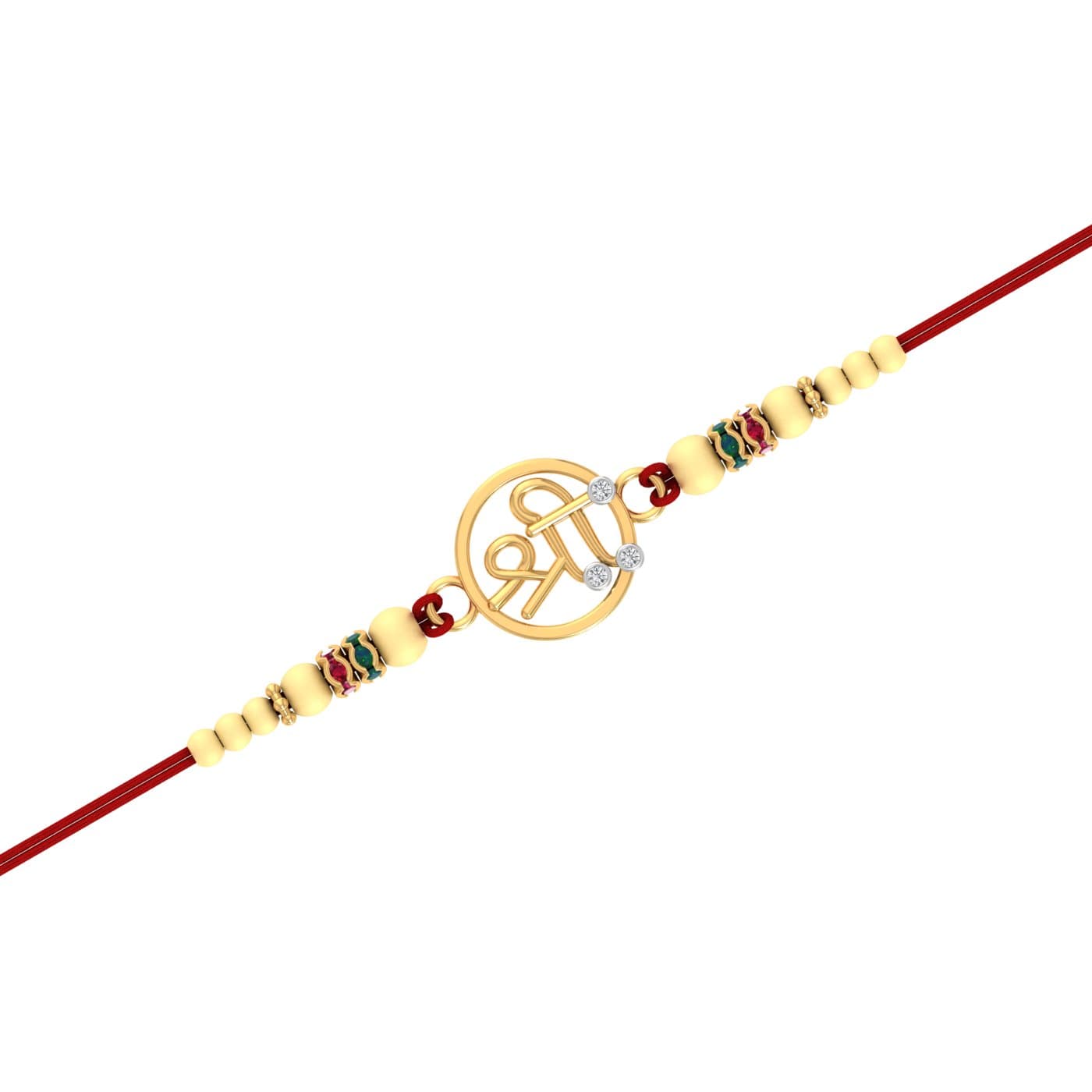Shree Ji Yellow Gold Rakhi