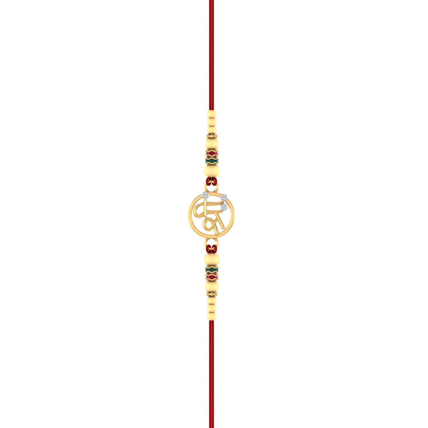 Shree Ji Yellow Gold Rakhi