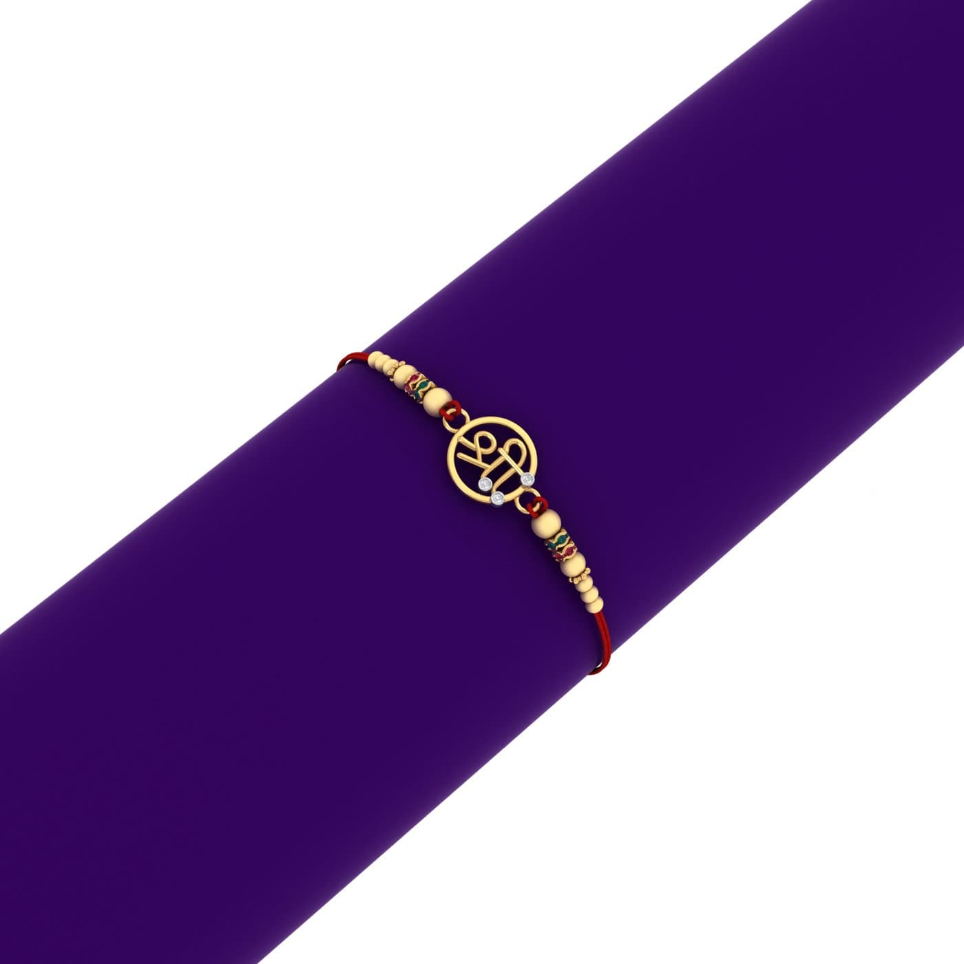 Shree Ji Yellow Gold Rakhi