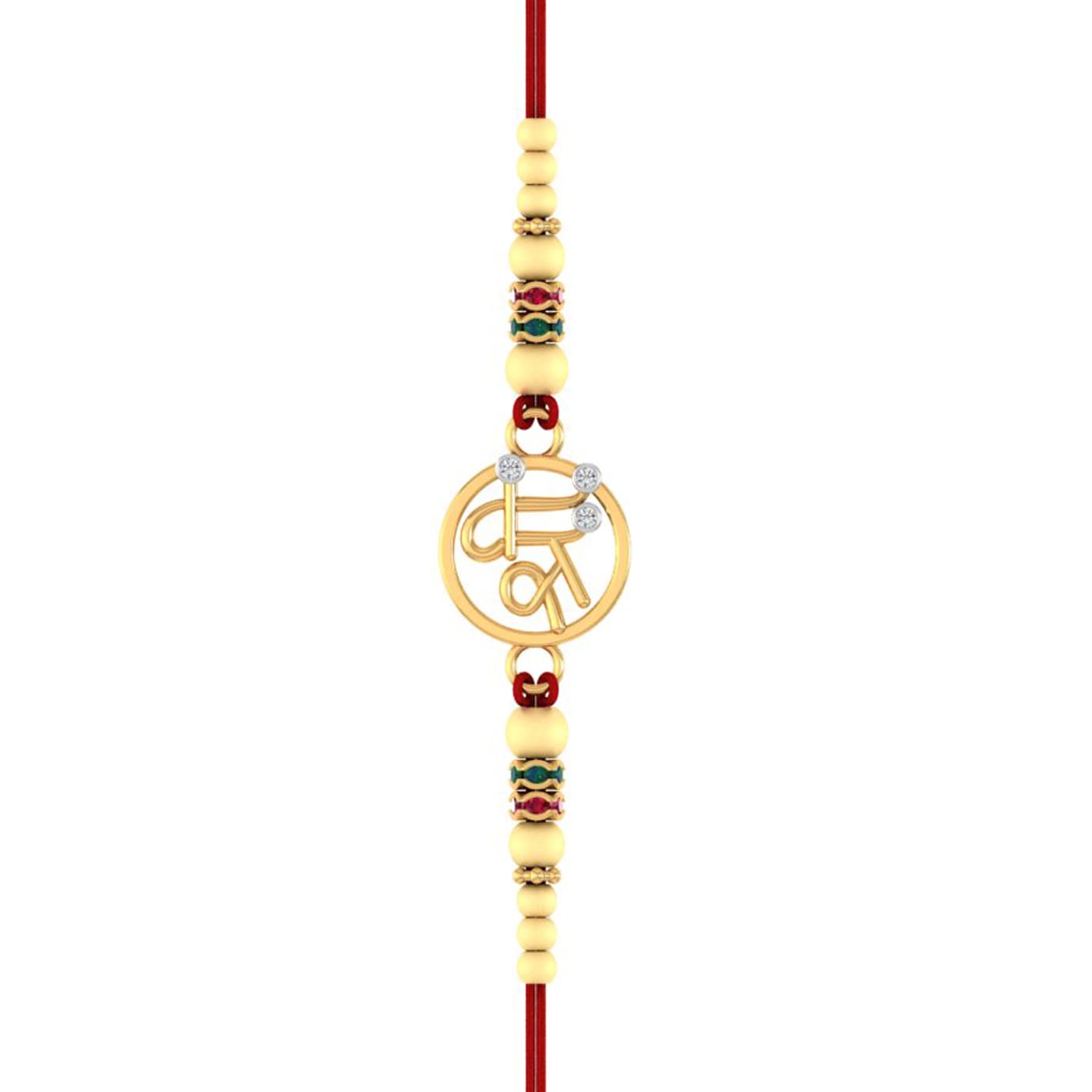 Shree Ji Yellow Gold Rakhi