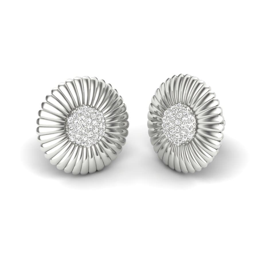 Sunflower Diamond Earrings