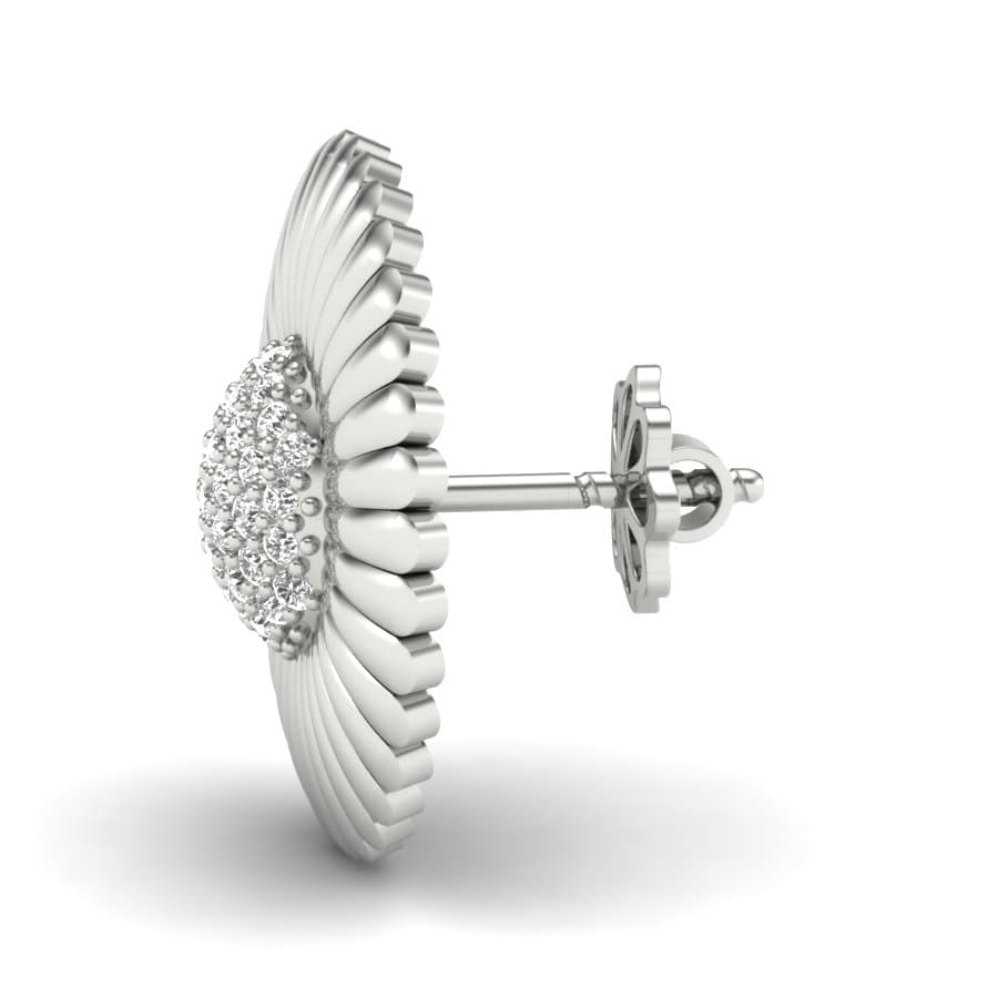 Sunflower Diamond Earrings