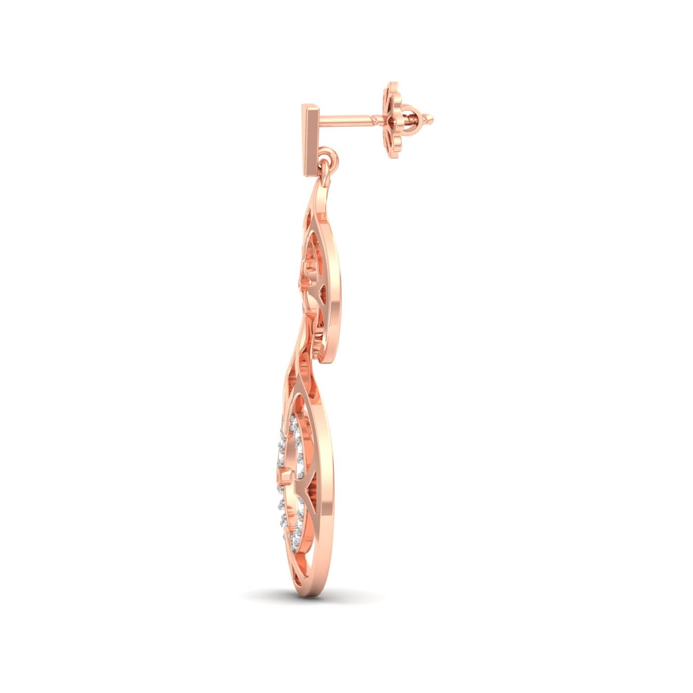 Dual Floral Diamond Earrings
