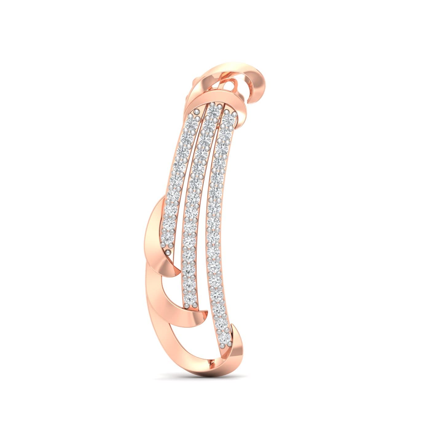 Trio Line Diamond Earrings
