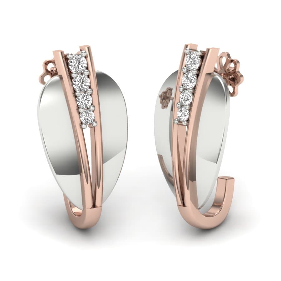 Ashoka Petal Diamond Earrings