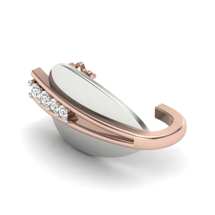 Ashoka Petal Diamond Earrings