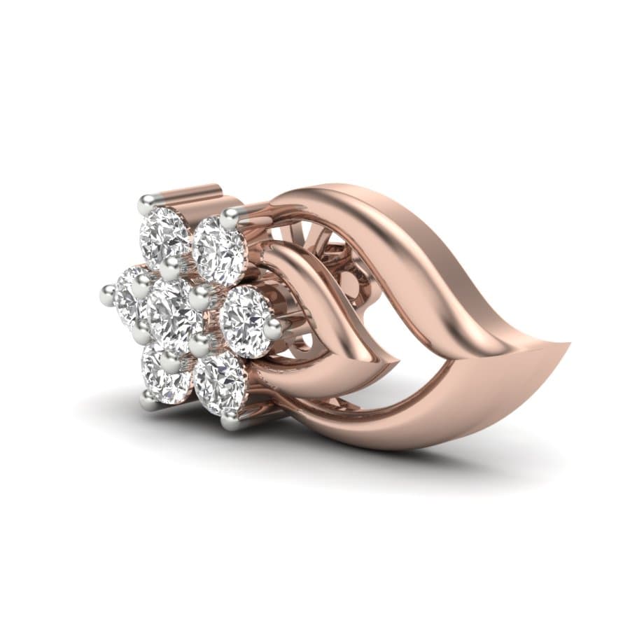 Fancy Foglia Diamond Earrings