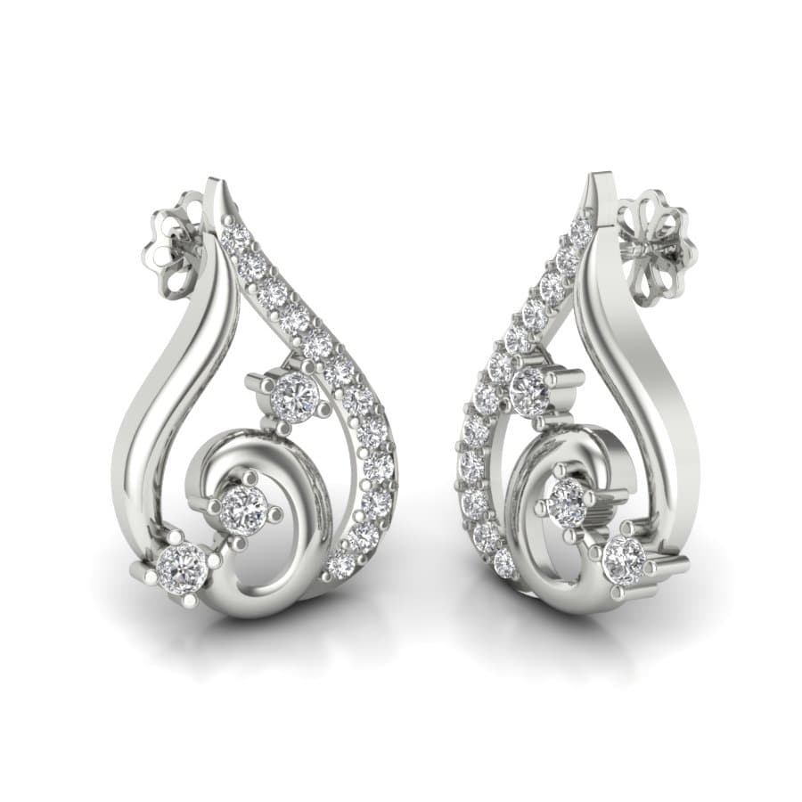 Small Droplets Diamond Earrings