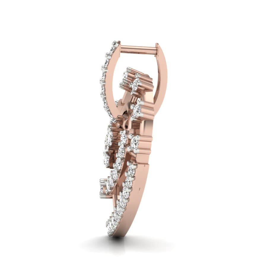 Reverse Nine Stunning Diamond Earrings