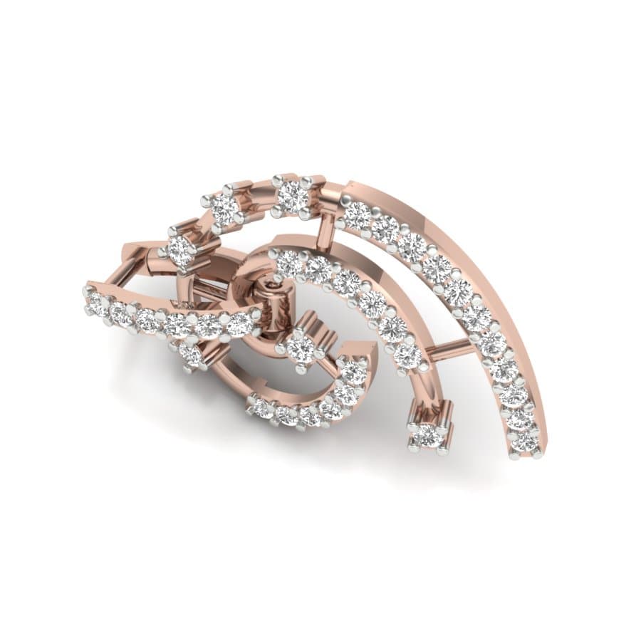 Reverse Nine Stunning Diamond Earrings