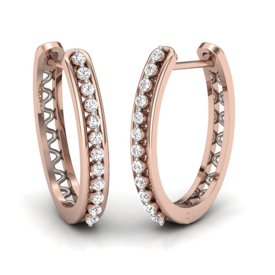 Stand Out Diamond Hoop Earrings