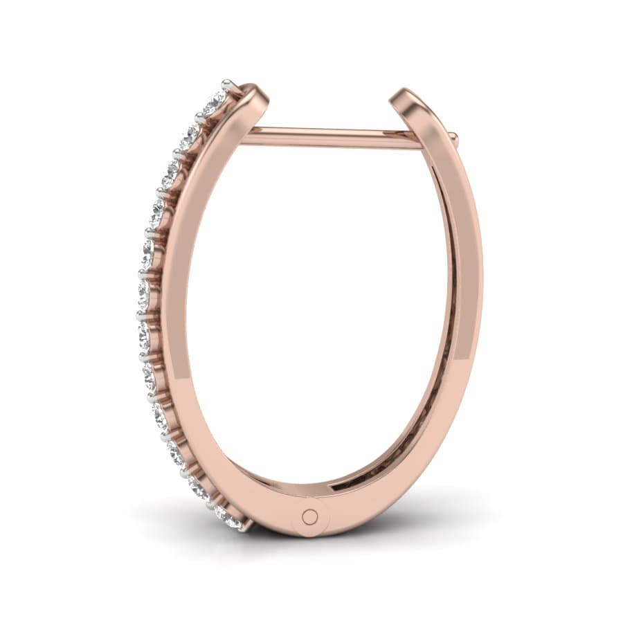 Stand Out Diamond Hoop Earrings