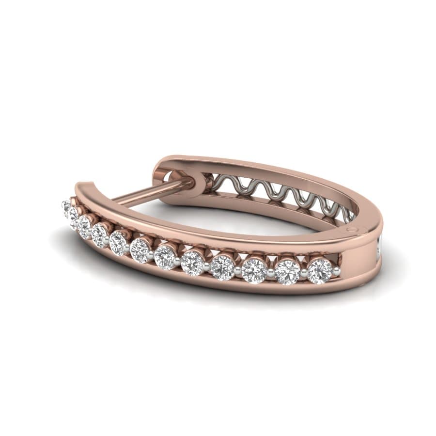Stand Out Diamond Hoop Earrings