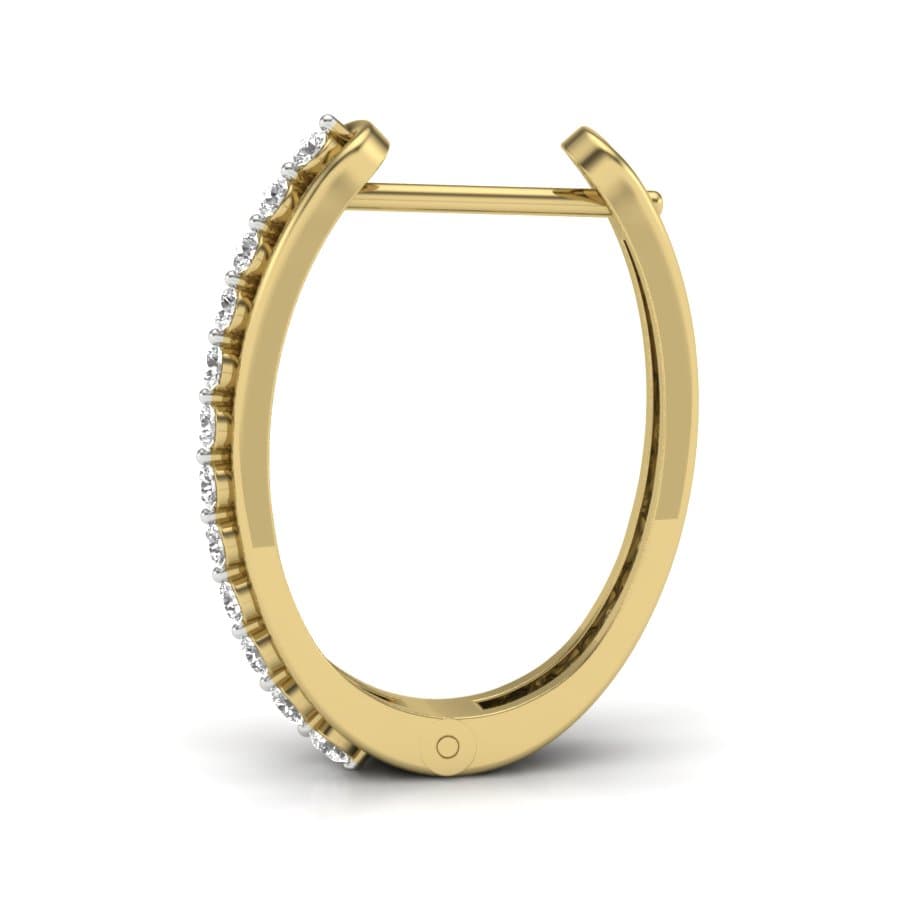 Stand Out Diamond Hoop Earrings