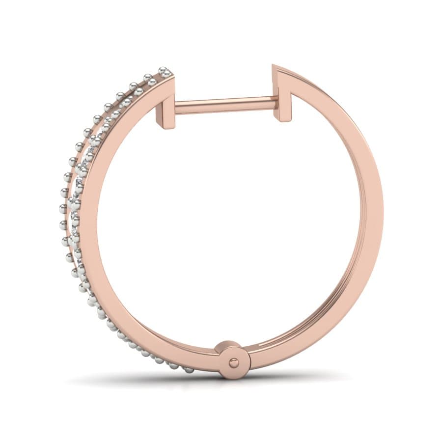 Barca Hoop Diamond Earrings