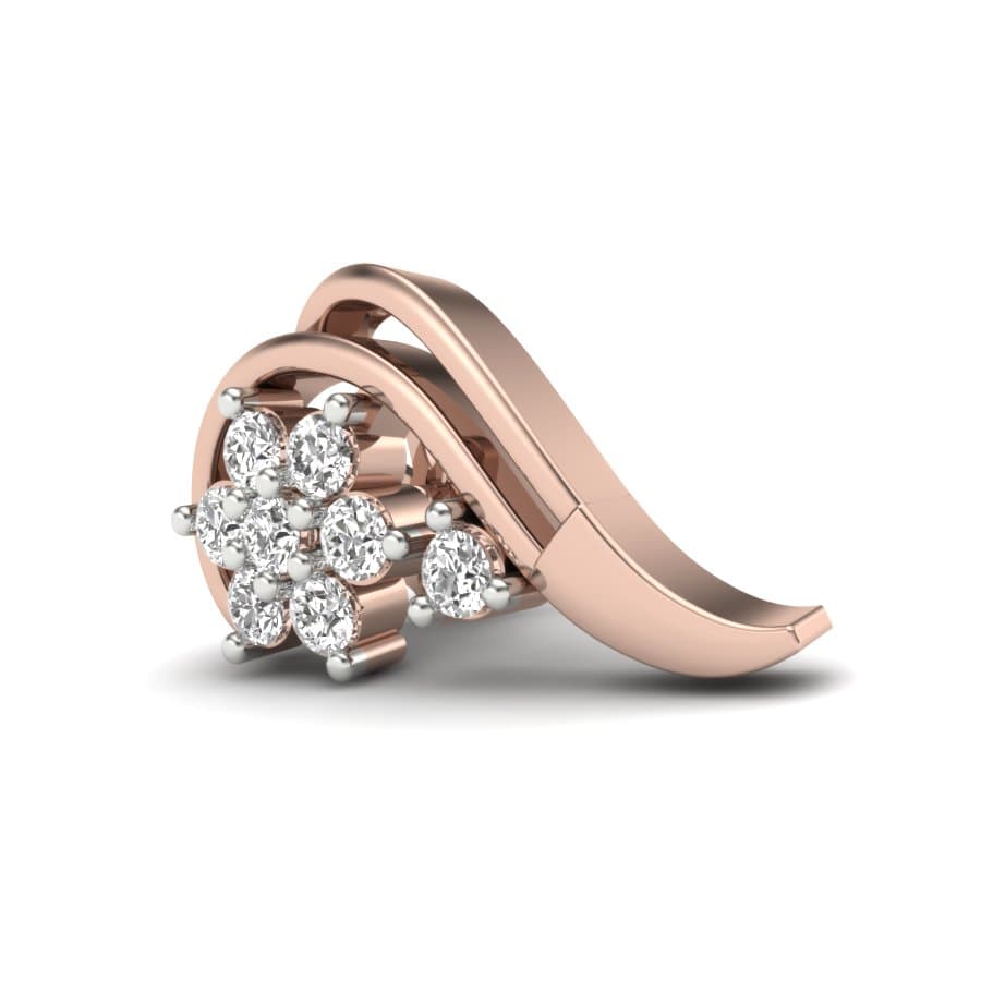 Mezzo Cuore Diamond Earrings