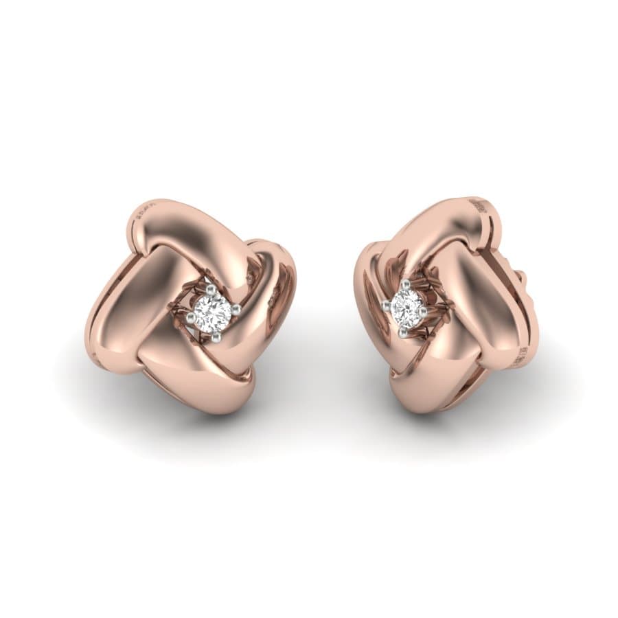 Sofia Miracle Plate Diamond Stud Earrings
